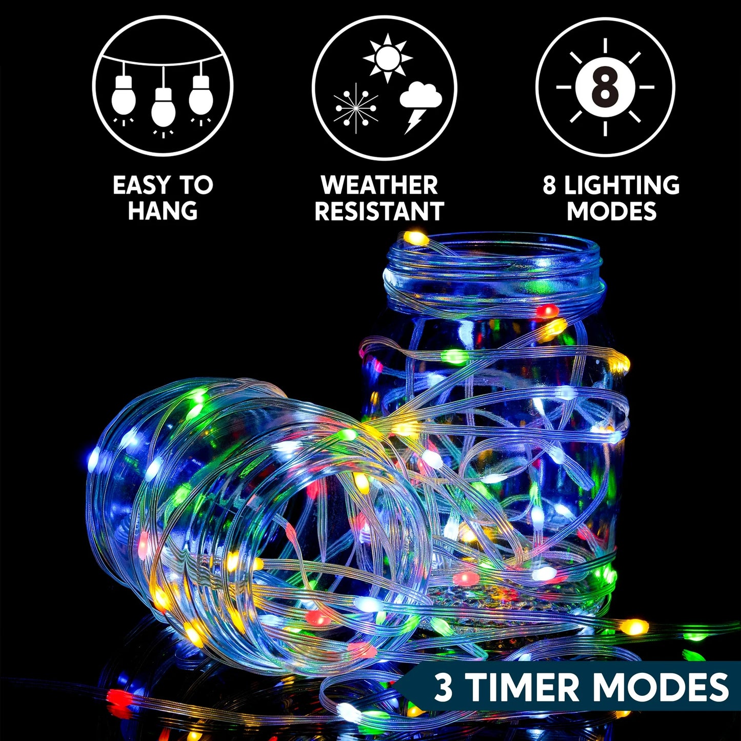 Joyfy 600 Led Christmas Lights,198 FT Christmas Lights with Remote Outdoor Decorations,Christmas Tree Lights with 8 Modes Timer for Holiday Xmas Party