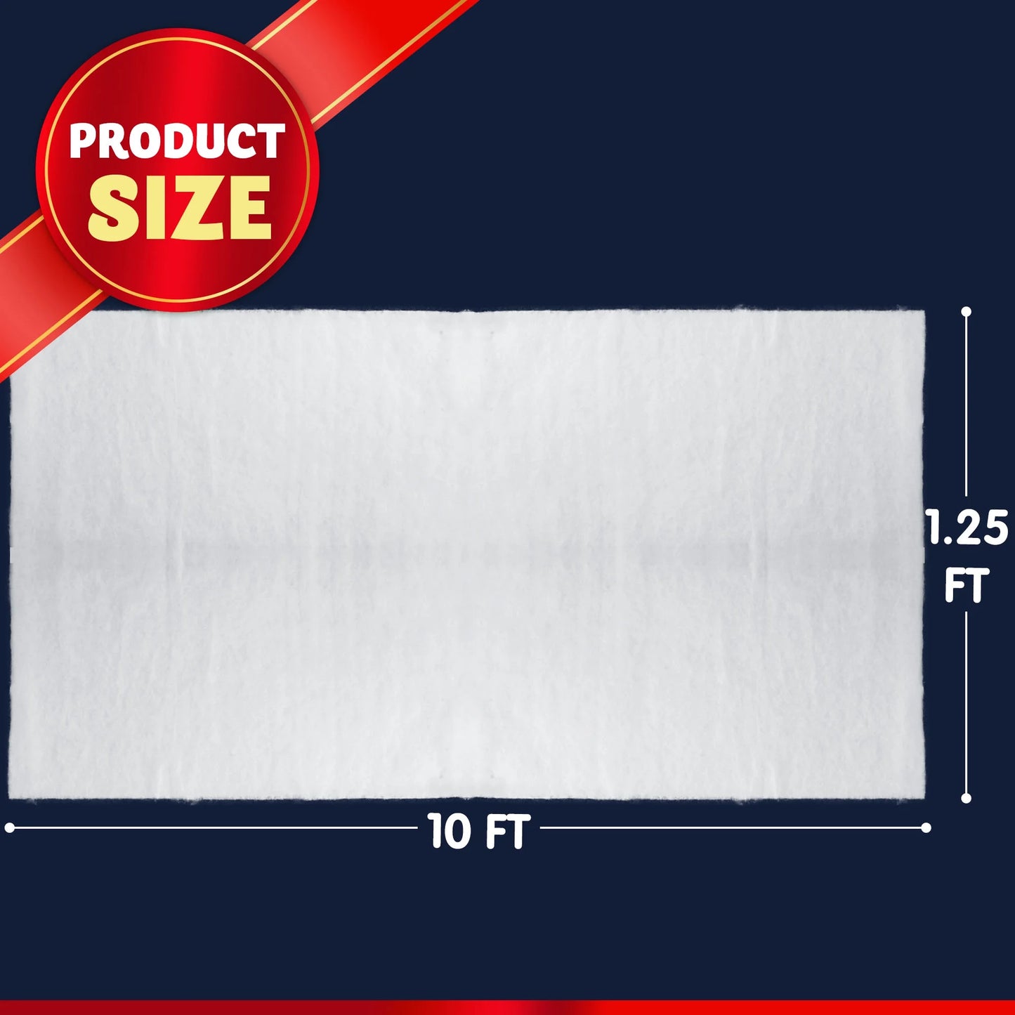 Joyfy Christmas Snow Blankets Roll (3 Pcs), 15 in x 10Ft Soft Thick Artificial Snow Blanket, Snow Rolls, Snow Sheets, Fake Snow Cotton Fabric for Christmas Holiday Winter Decoration