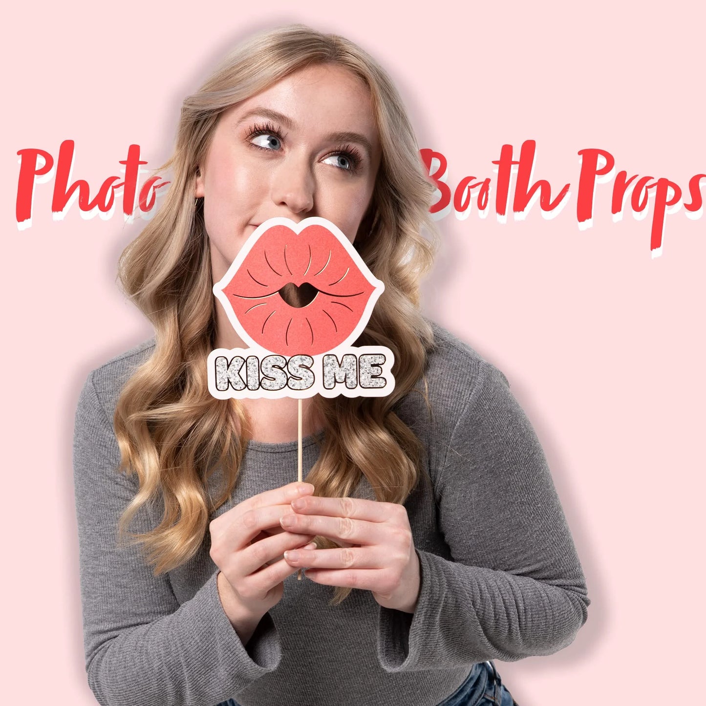 JOYIN 24 Pack Bachelorette Photo Booth Props, Bachelorette Party Decorations-Including Stick and Strike a Pose Sign,Rose Gold Future Future Mrs Party Supplies,Bride to Be, Bridal Shower