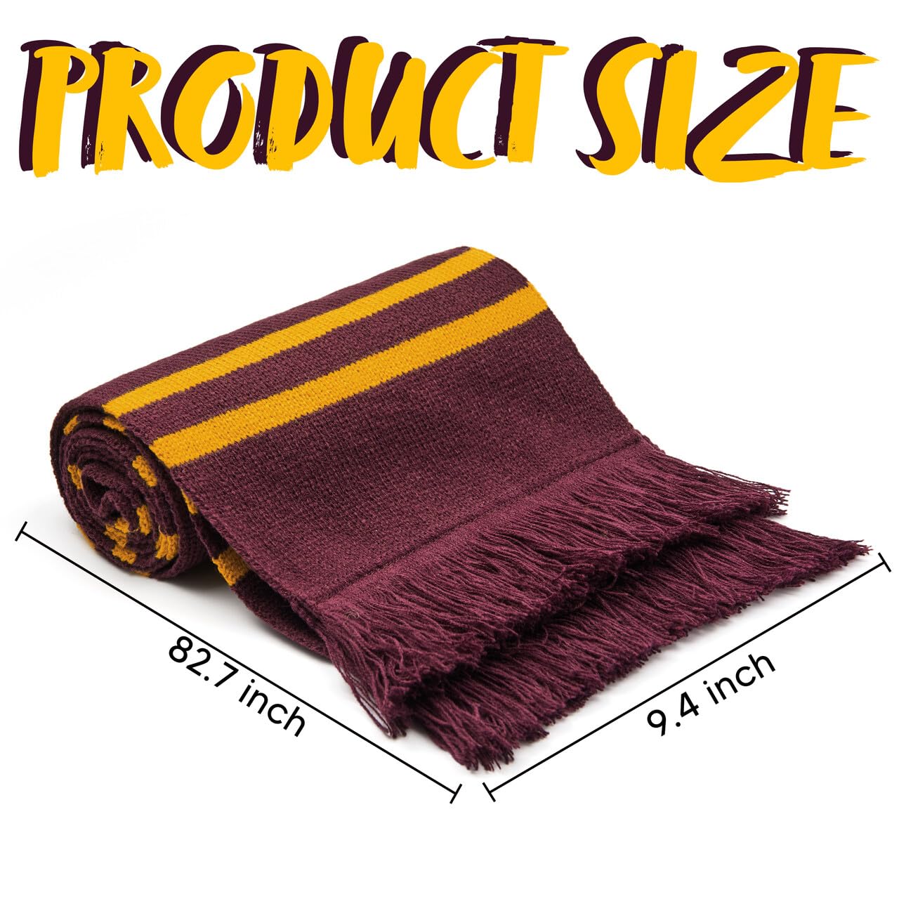 SYNCFUN 1 Pcs Halloween Wizard Costume Accessories Set with Scarf,Witch Scarf Cosplay Accessories for Kids and Adults Dress Up