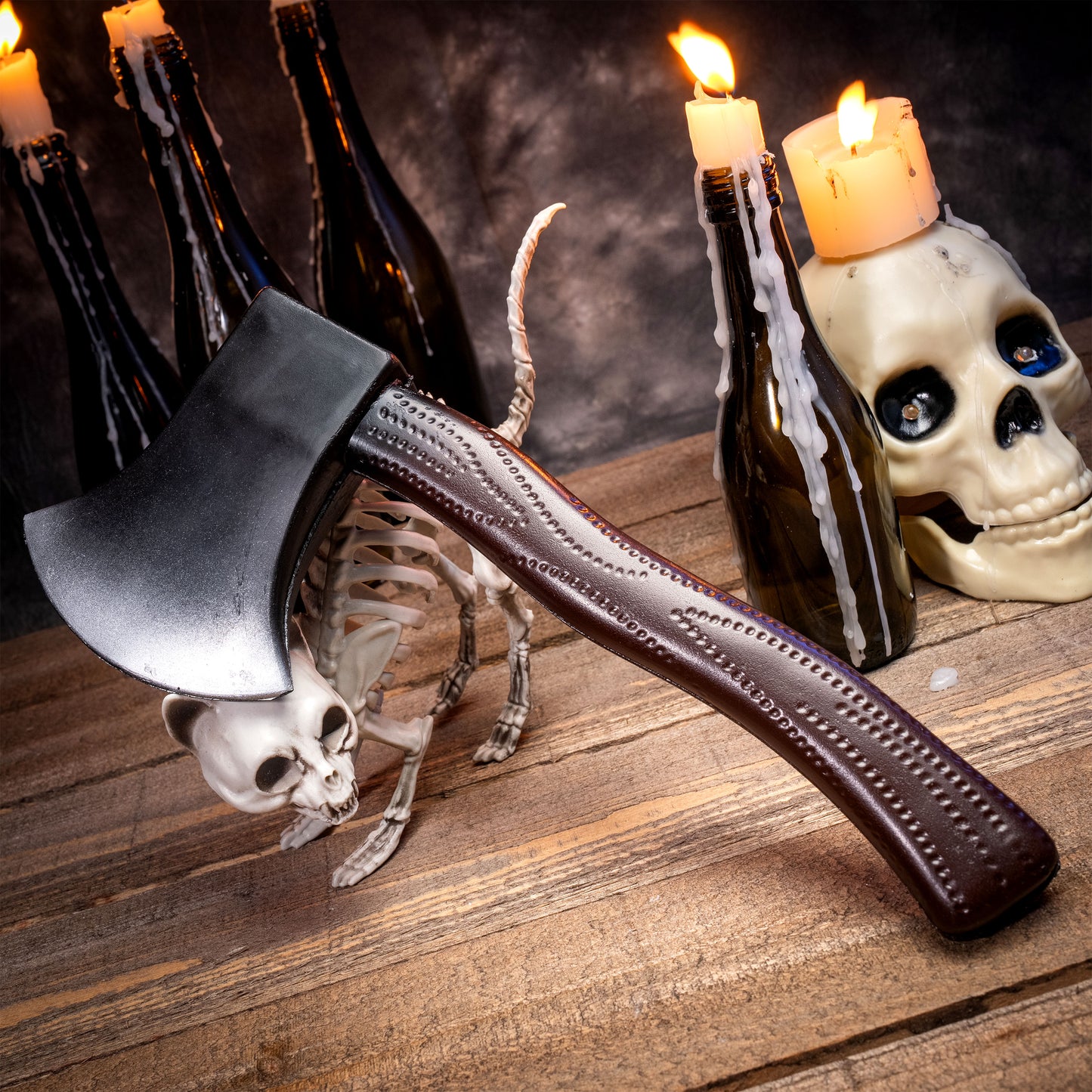 Syncfun 11.6 Inch Halloween Fake Axe Prop,Large Plastic Halloween Prop Lumberjack Costume Accessories Weapons Toy for Costume Cosplay Horror Costumes,Scary Accessories for Kids & Adults