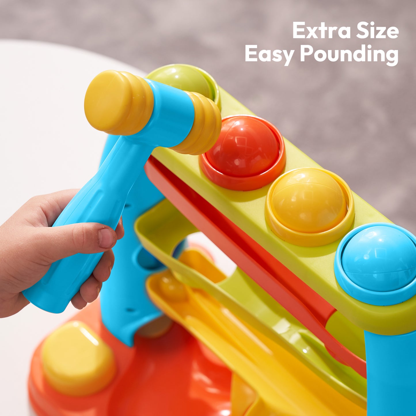 lalalark Pound A Ball Toys for Toddler, Stacking, Learning, Active, Early Developmental Hammer Montessori Toys
