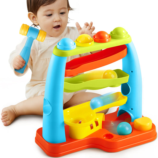lalalark Pound A Ball Toys for Toddler, Stacking, Learning, Active, Early Developmental Hammer Montessori Toys