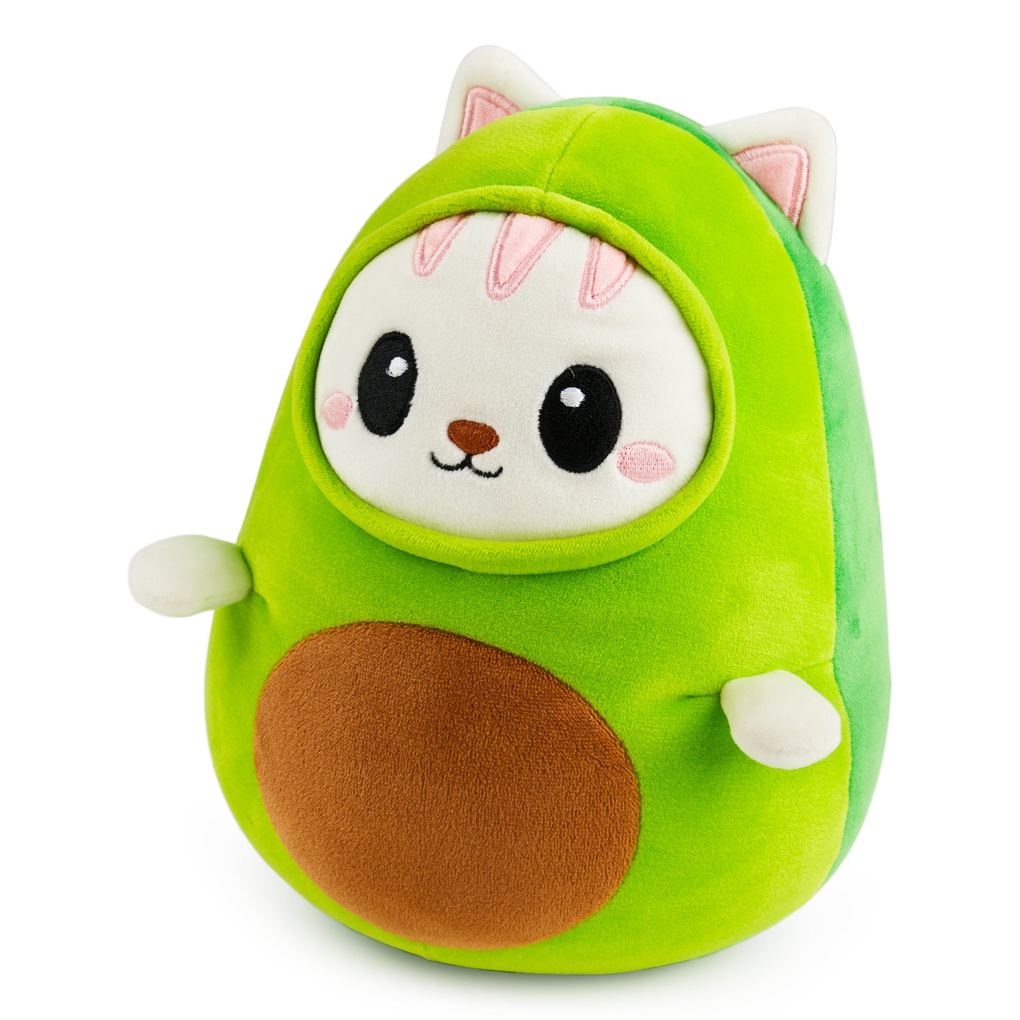 Syncfun 9" Soft Avocado Plushie with Cat Face
