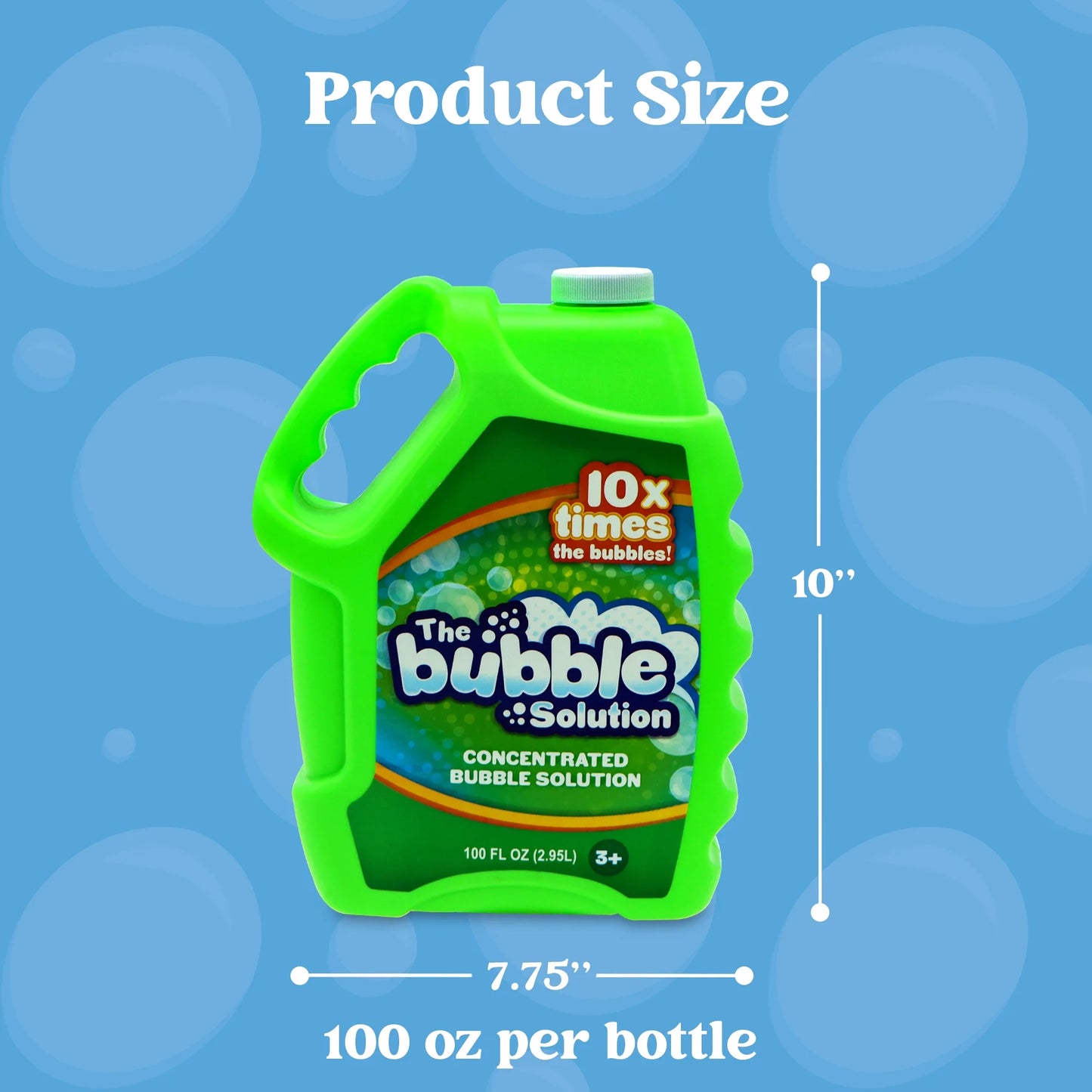 Syncfun 100 oz Concentrated Bubble Solution Refill for Kids,Up to 8 Gallon Bubble Liquid Refills for Bubble Machine,Bulk Bubbles Toy for Toddlers Boys Girls