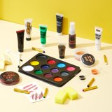 Spooktacular Creations 25 Pcs Halloween Makeup Kit,Halloween Family Makeup Set Face Painting Kit with Liquid Blood Gel,Fake Blood and More for Zombie Vampire Cosplay for Adult Kids