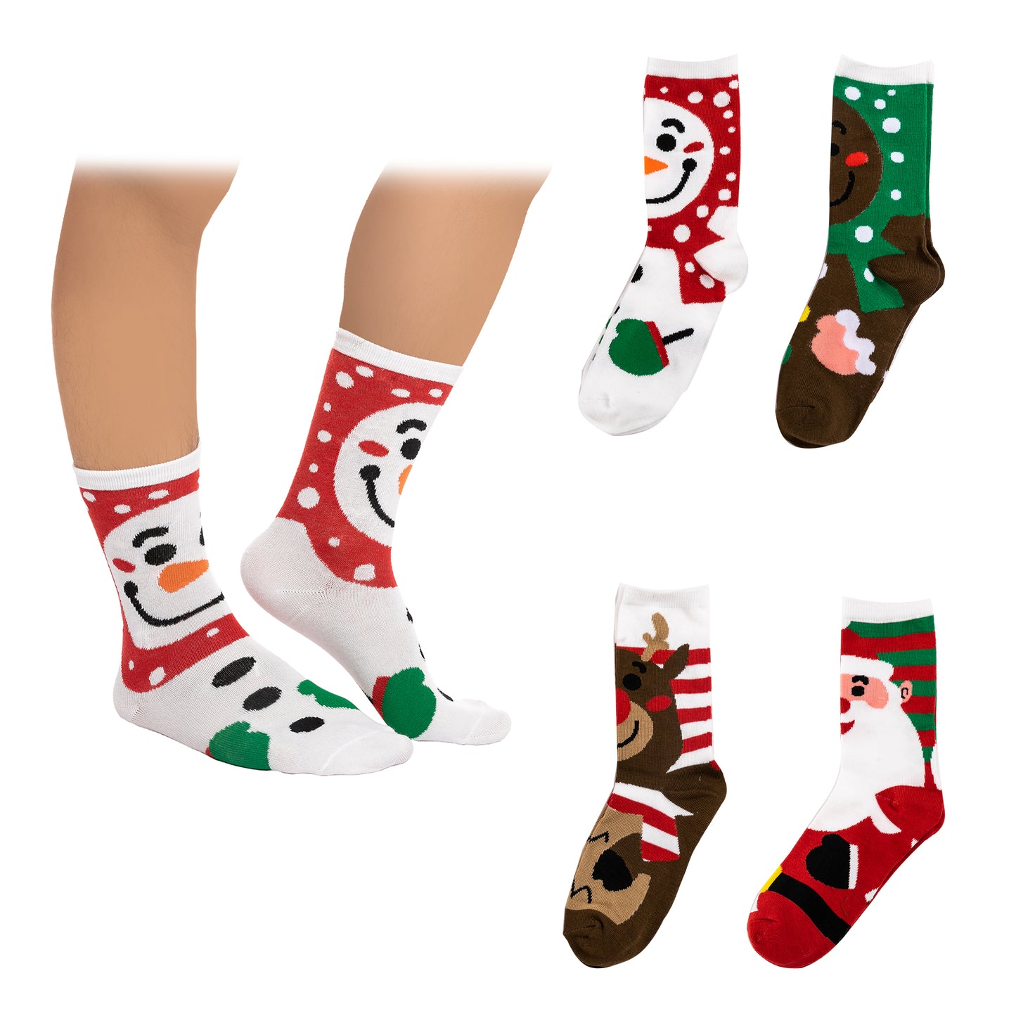 SYNCFUN 2024 Christmas Advent Calendar 12 Days of Christmas Warm Cotton Socks for Women Countdown Calendar Includes 8 Low Cut Socks and 4 Knee High Socks Gift for Holiday Christmas Party Favor Gifts