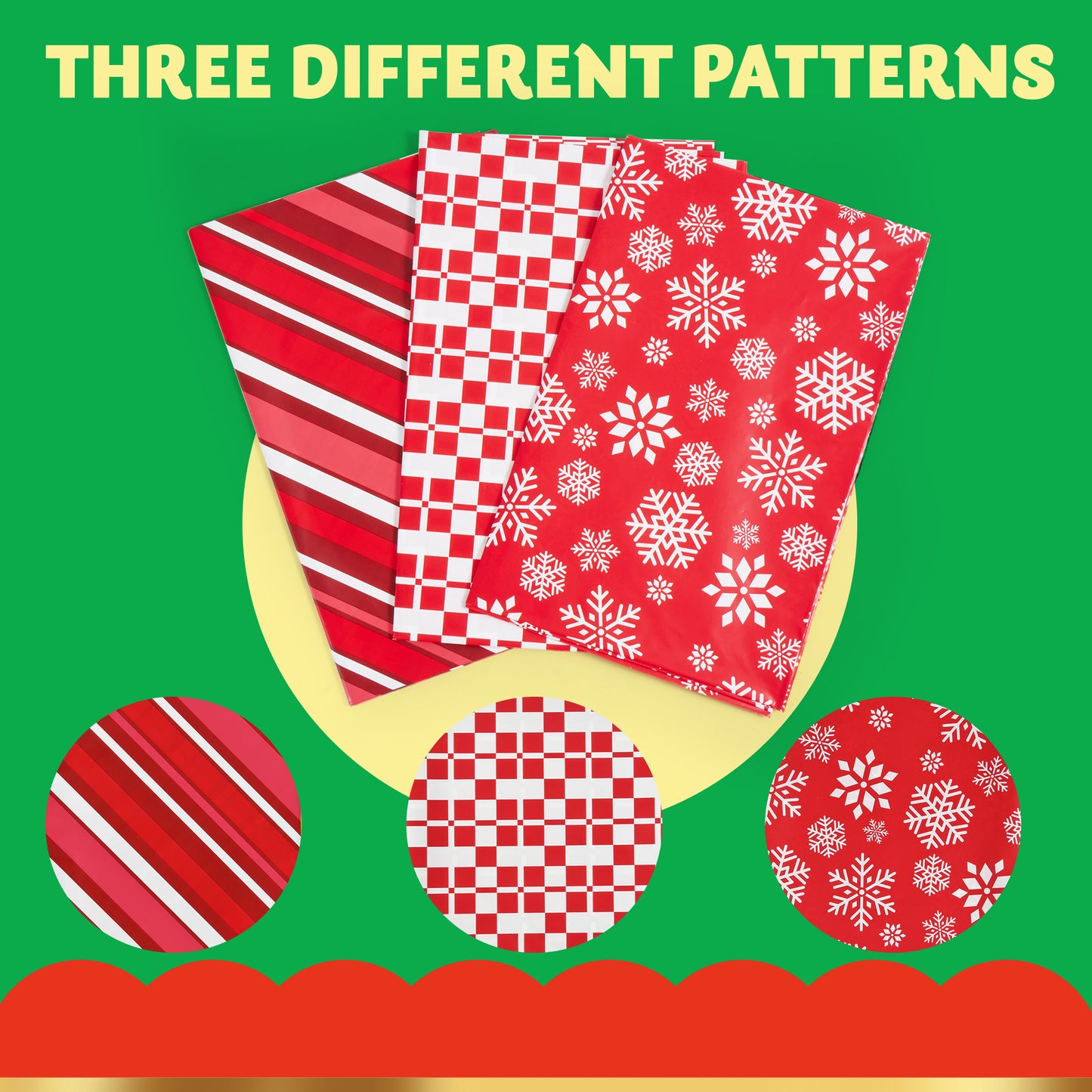 Joyfy 3 Pcs Jumbo Christmas Gift Bags, 56”x36” Red Xmas Large Plastic Gift Bags with Tags for Santa Parties Supplies, Gift Wrapping