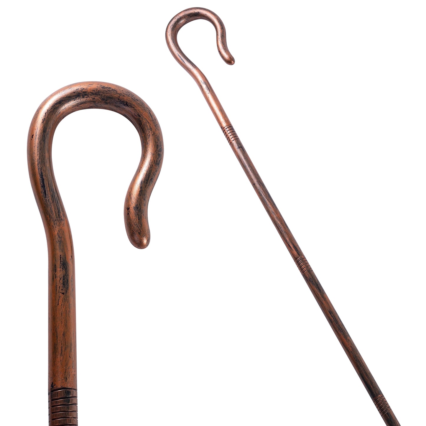 Joyfy 63 Inch Halloween Shepherds Crooked Bo Peep Staff,Cane for Cosplay and Dress Up Photo Prop Accessory Decorations Halloween Costume