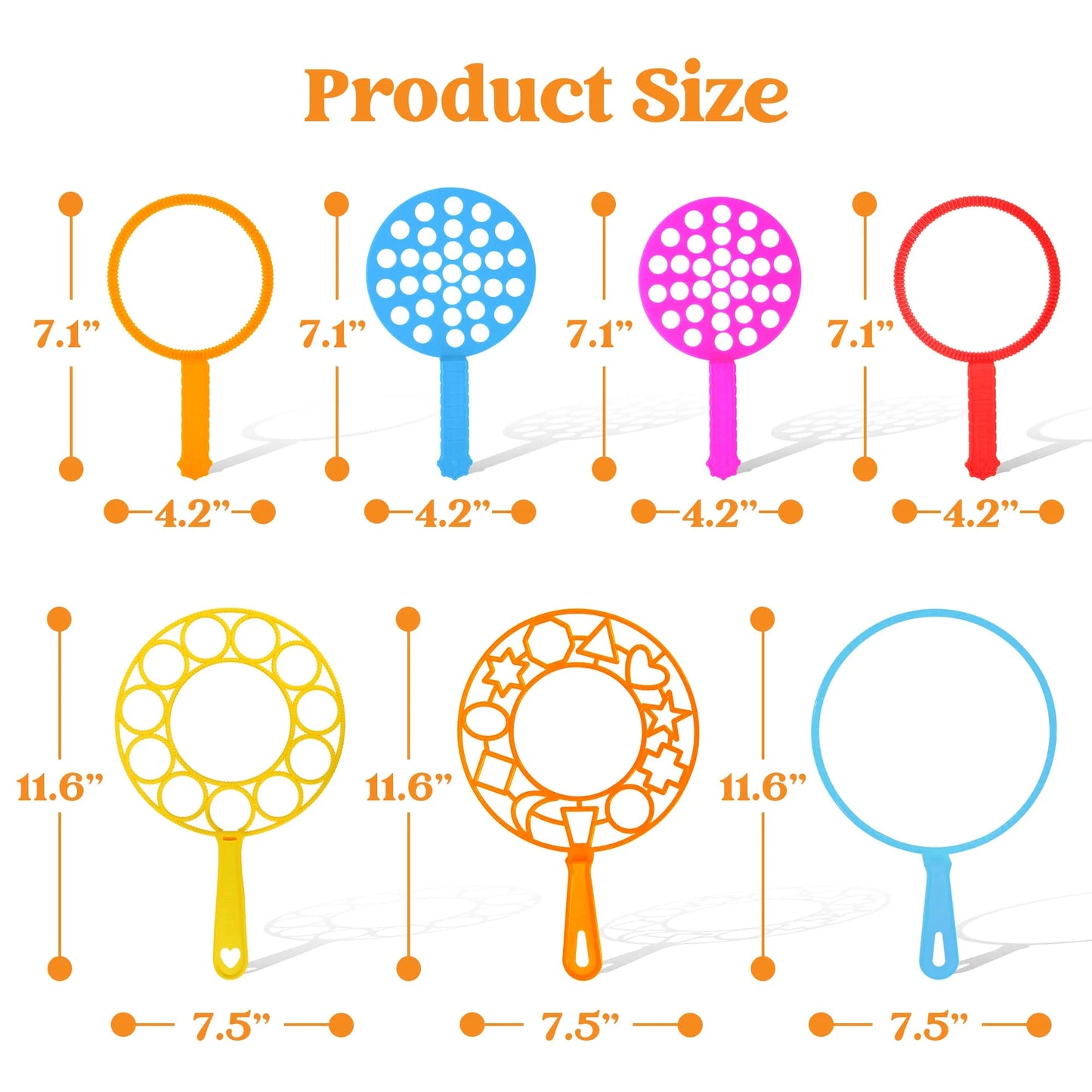 SYNCFUN 23 Pcs Big Bubble Wands Set, Large Bubble Wands Bulk for Kids Outside Blowing, Giant Bubble Maker with Tray for Summer Easter Party Favor Birthday Toddlers