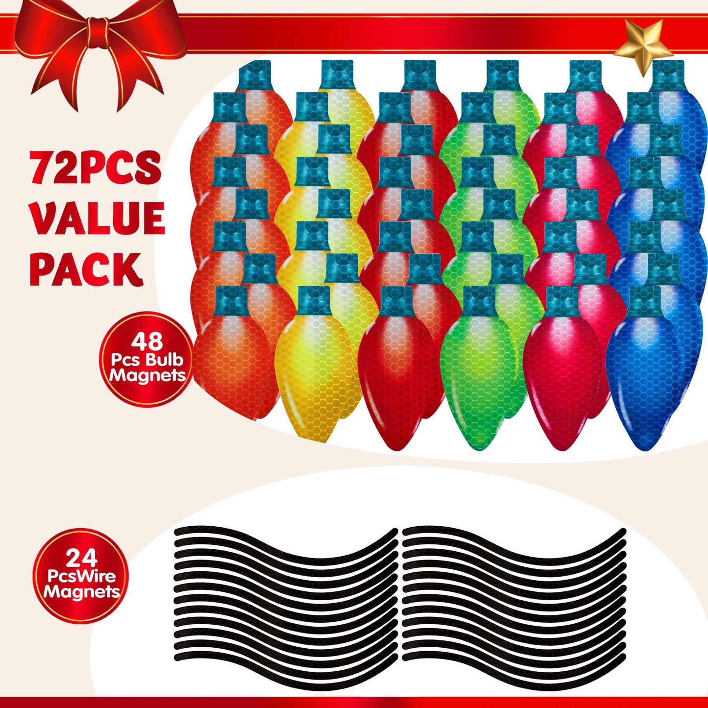 SYNCFUN Christmas Car Refrigerator Decorations