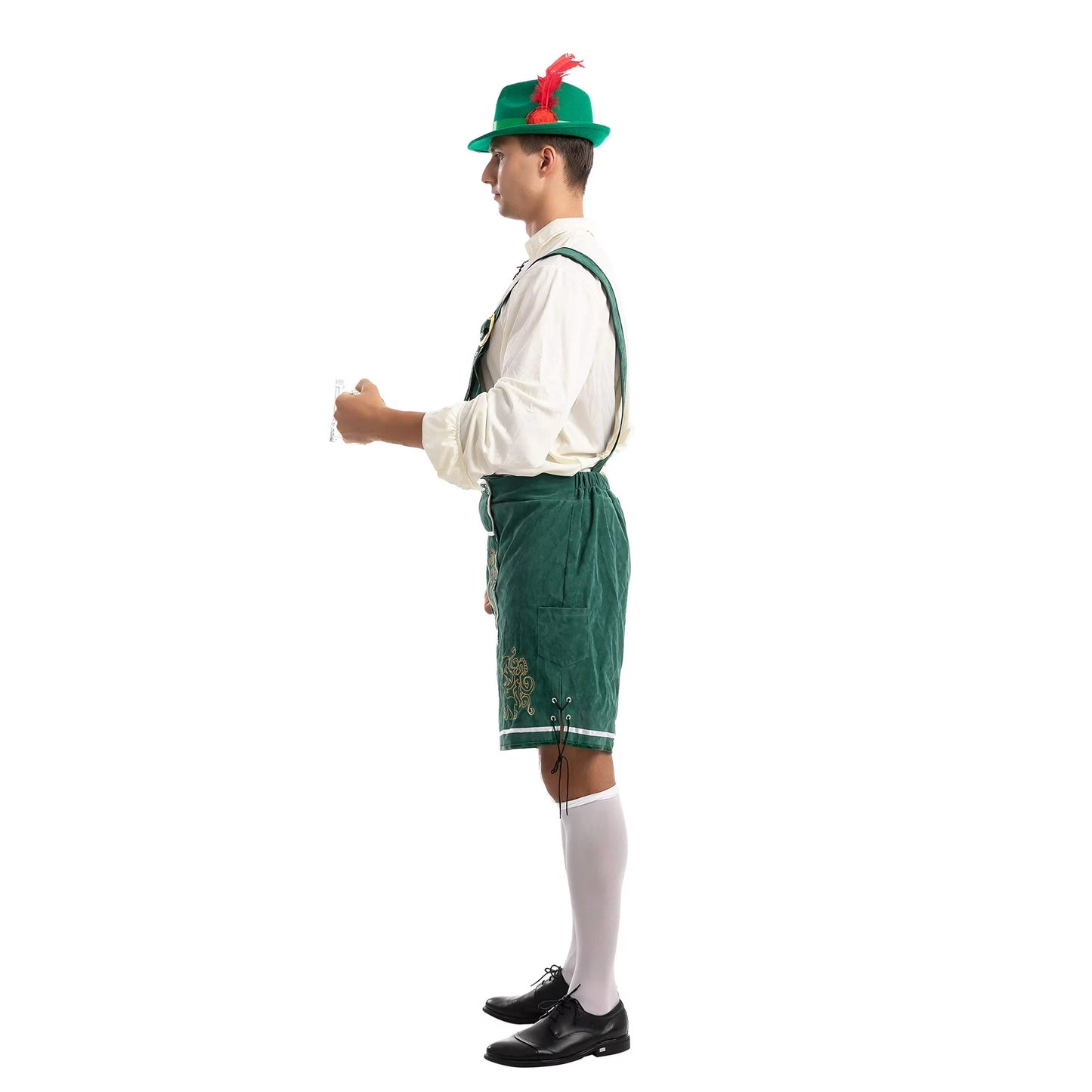 Spooktacular Creations Men German Bavarian Oktoberfest Fancy Costume Set for Halloween Adults, L