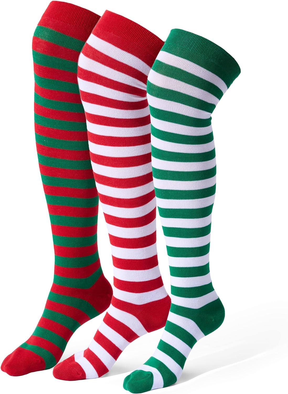 Joyfy 3 Pairs Christmas Socks for Women,Funny Crazy Holiday Elf Christmas Socks for Adults,Christmas Gifts for Women