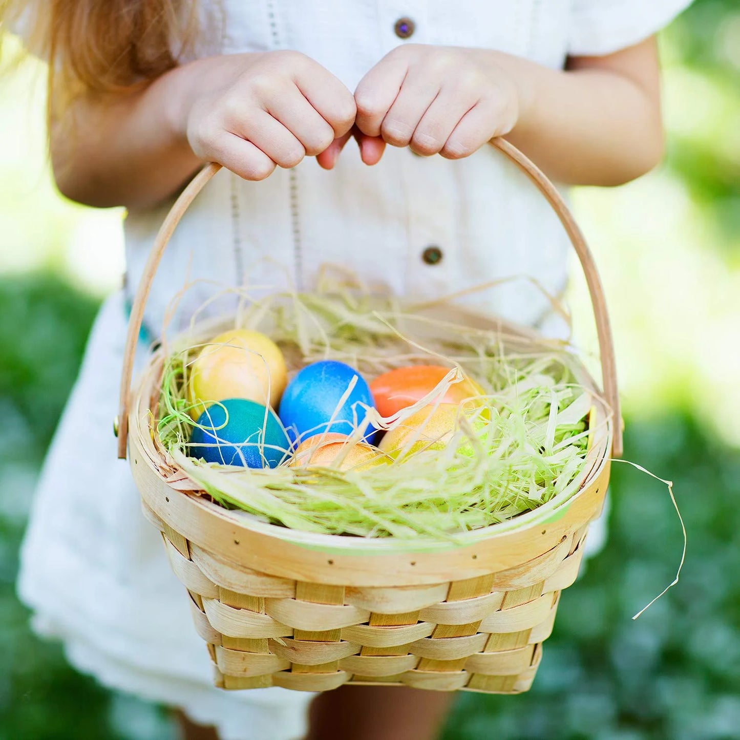 Joyfy 1000g (36oz ) Easter Grass for Baskets,Pink Yellow Sky Blue Green Recyclable Shredded Paper Easter Hunt,Party Decor
