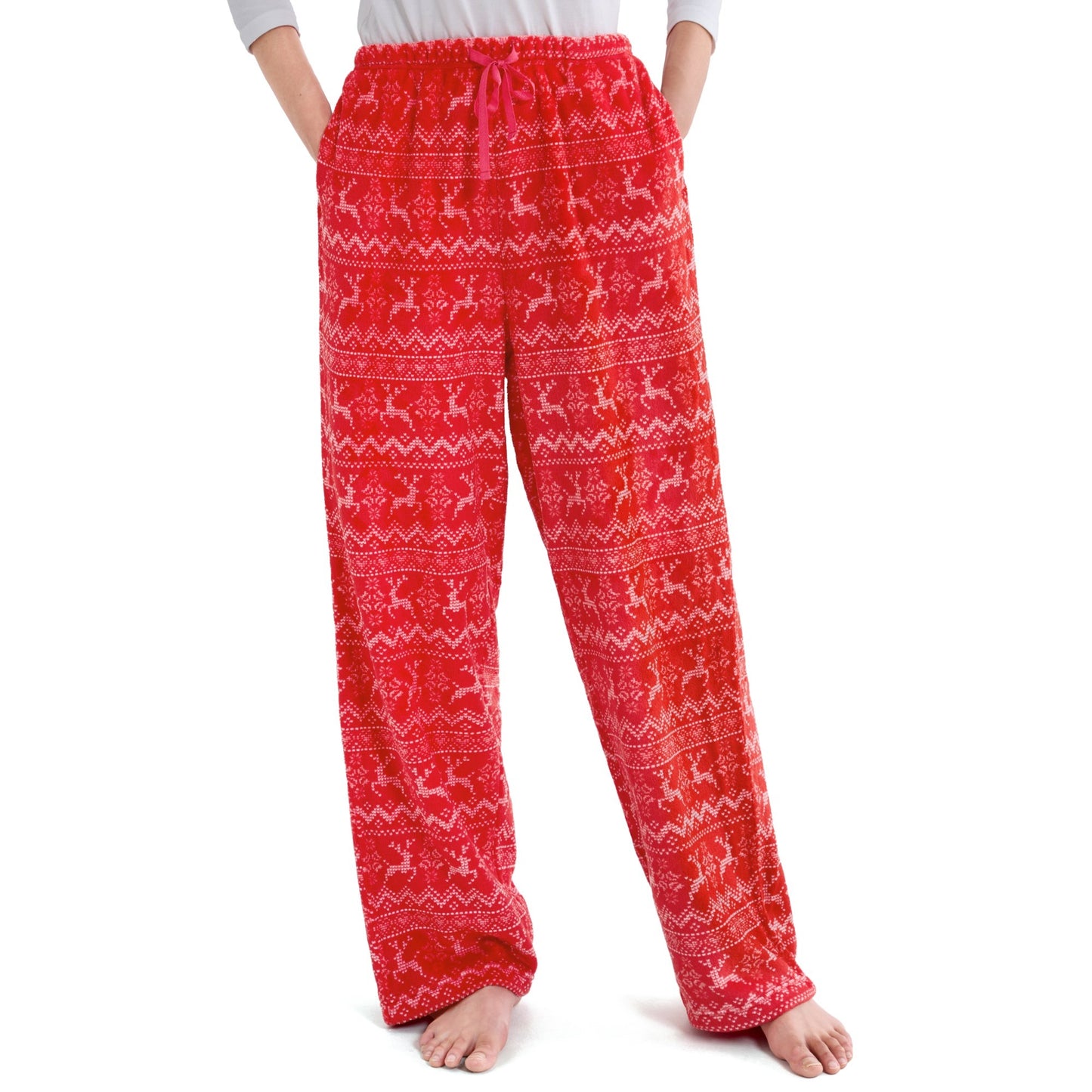 Joyfy Women Pajama Pants£¬Fleece Pajama Pants with Pockets£¬Bottoms Comfy Sleep Lounge PJ Pants