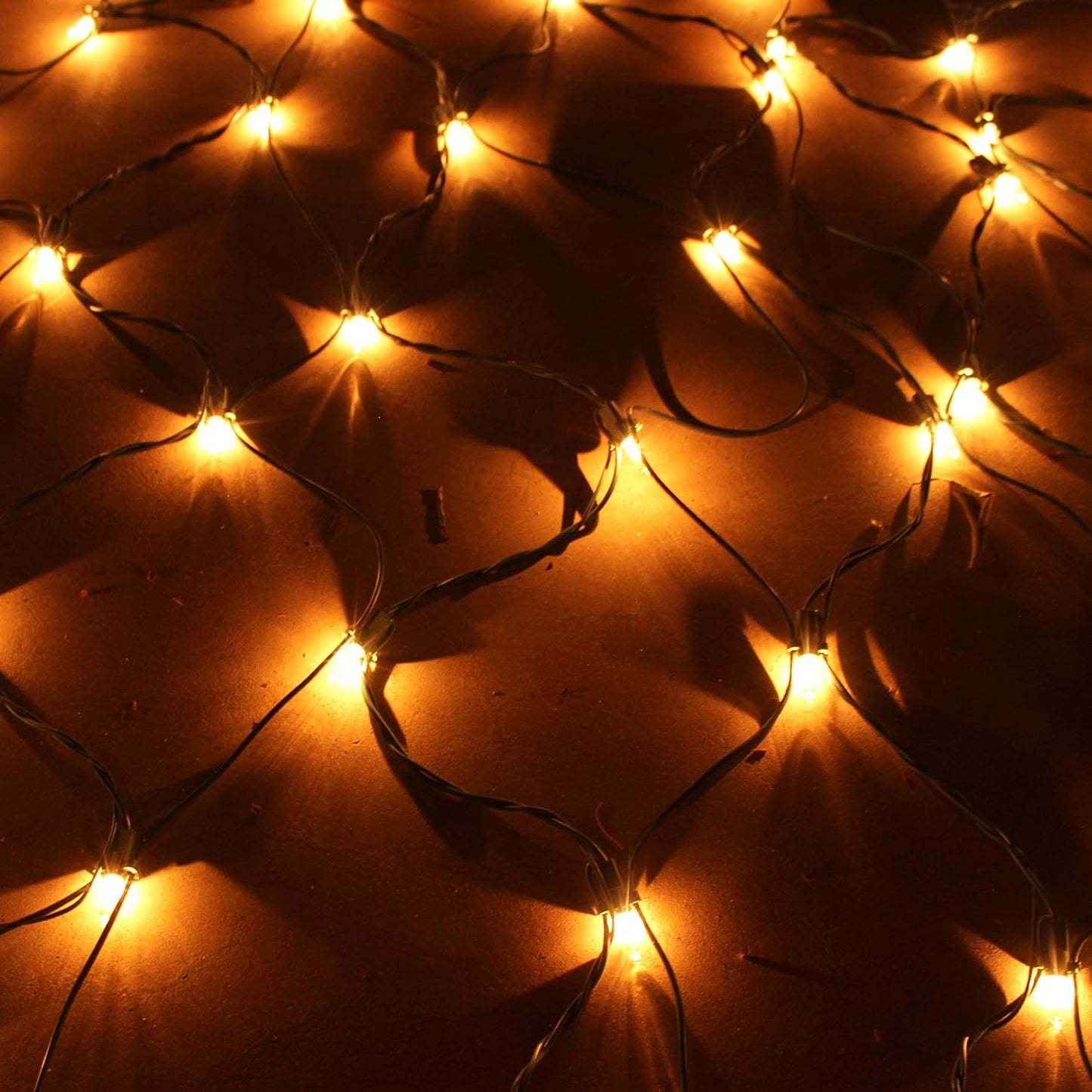 Syncfun 2 Pack of 150 Christmas Net Lights for Bushes,4 x 6 FT Warm White Incandescent Christmas Lights Net Lights Outdoor Mesh Lights for Bushes Garden Party Xmas Tree Decoration