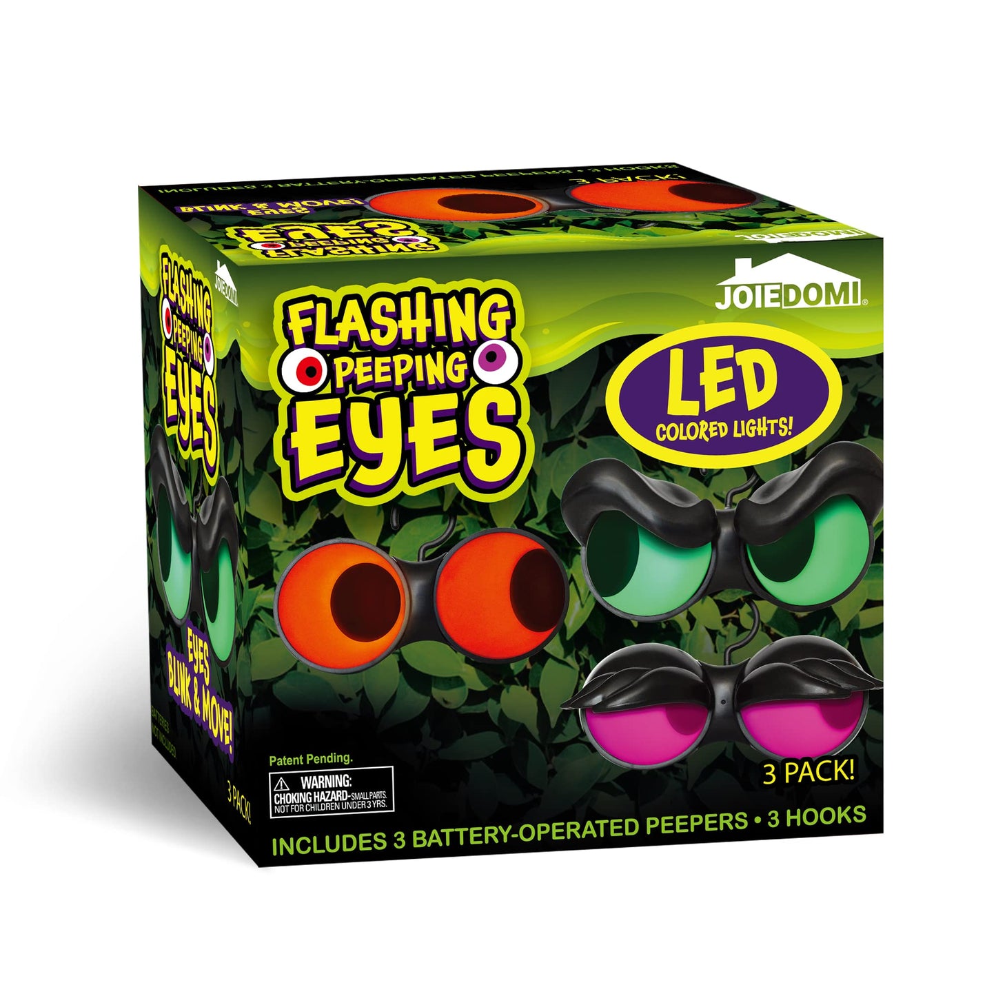 Joyfy 3 Packs Halloween Animated Flashing Peeping Eyes Lights Decorations,Outdoor Halloween Light Decorations,Halloween Car Decorations