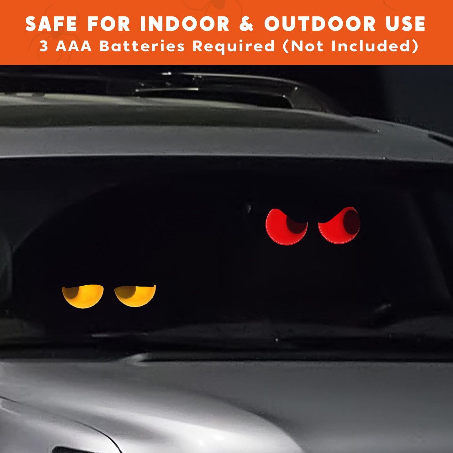 Joyfy 3 Packs Halloween Animated Flashing Peeping Eyes Lights Decorations,Outdoor Halloween Light Decorations,Halloween Car Decorations