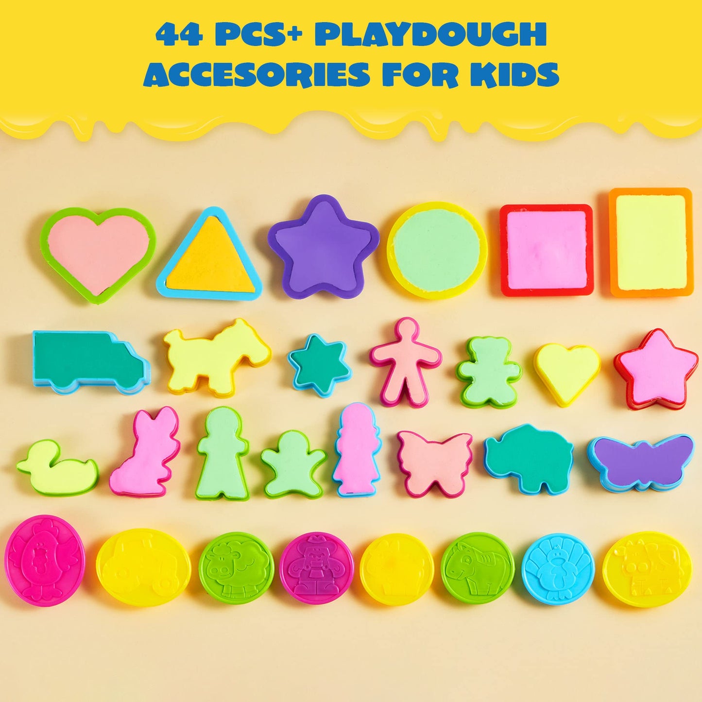 Synfun 44 Pieces Play Dough Accessories Set