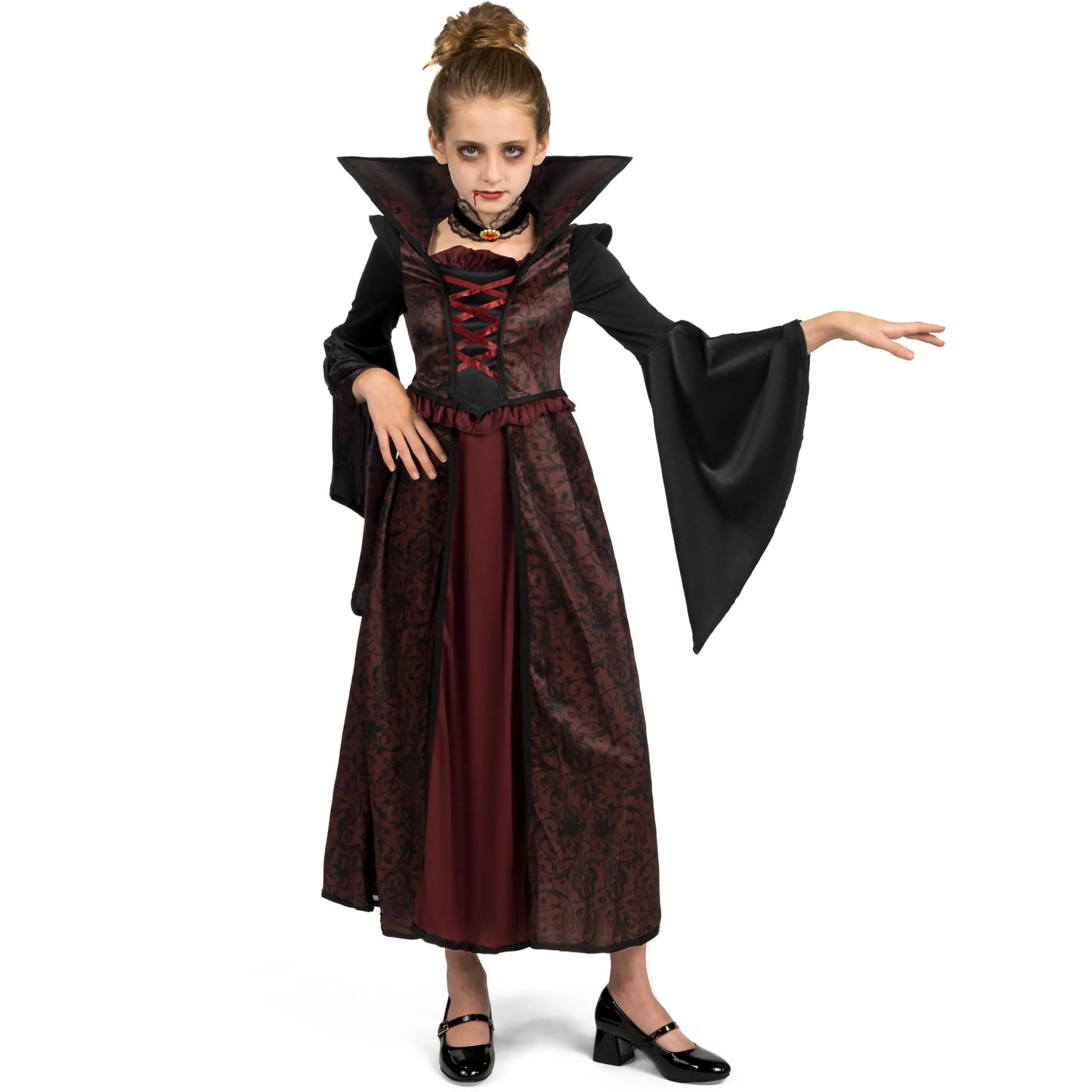 Syncfun Girls Royal Vampire Costume Set , Carnival Cosplay, Perfect for Halloween Dress Up Party Vampire-Themed Party