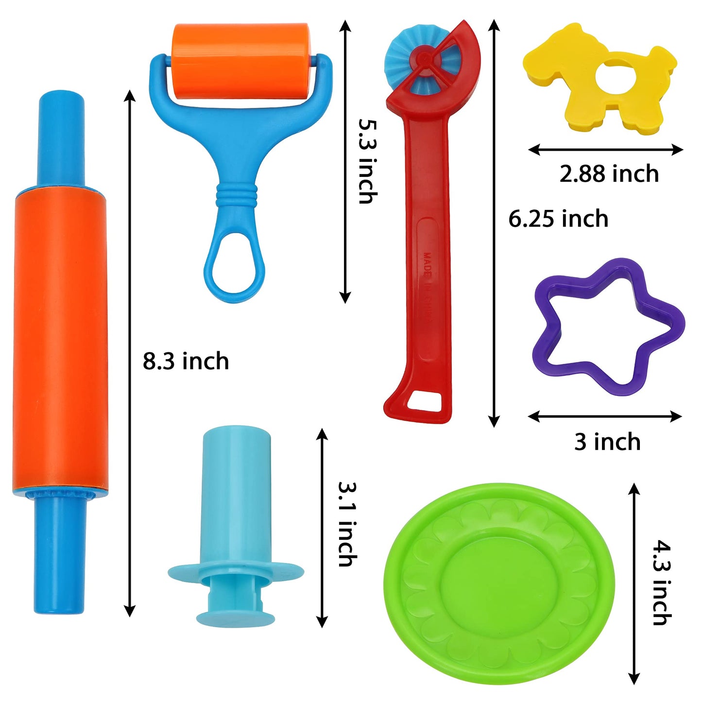 Synfun 44 Pieces Play Dough Accessories Set