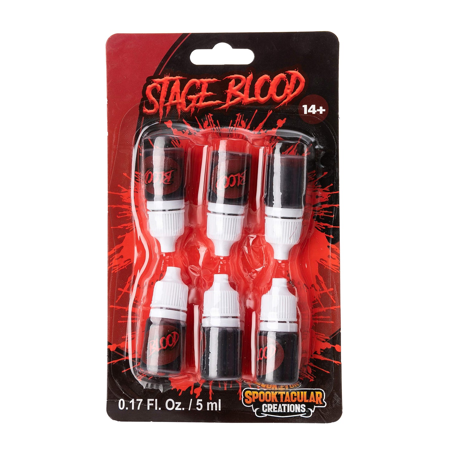 SYNCFUN 6 Pcs Halloween Fake Blood,Mini Vampire Blood Makeup Bottle,Halloween Blood Zombie Makeup,Vampire Makeup Kit for Adults,Halloween Costume Vampire Accessories