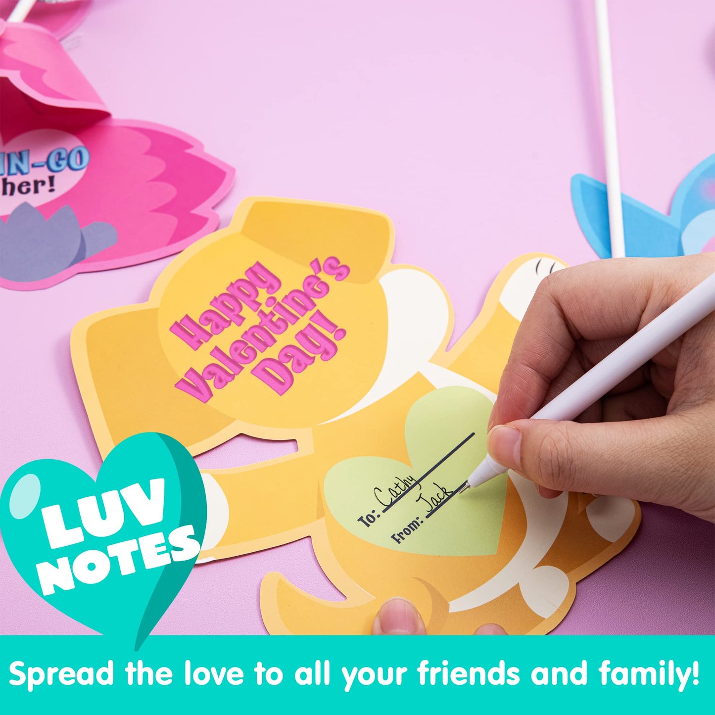 60 Pcs Valentines Day Candy Holder Cards with Animal Designs, Valentine’s Cute Greeting Cards for Kids, Valentine Classroom Exchange Gifts, Party Favors (Zoo Animals)