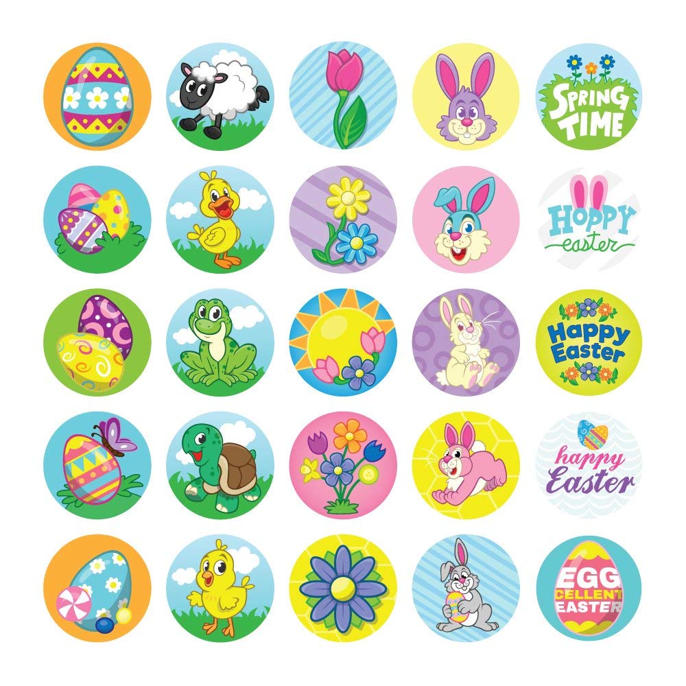 JOYFY Easter Craft Kit, including 500 Easter stickers, 144 Easter shape adhesives, 60 Easter themed temporary tattoos,