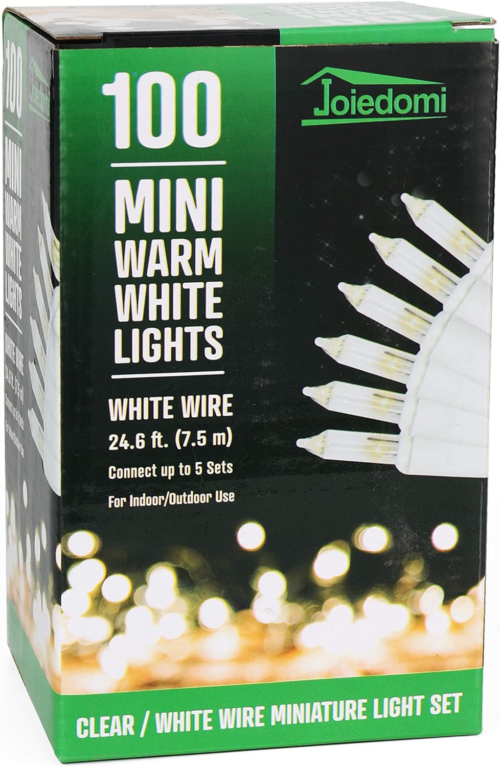 SYNCFUN Clear Christmas Lights,19.5FT 100-Count Led Clear White Christmas String Lights,Connectable White Wire Xmas Tree Lights for Indoor Outdoor Christmas Decorations Holiday Party Decor