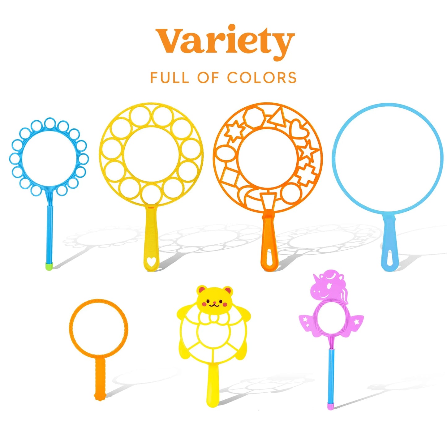 SYNCFUN 23 Pcs Big Bubble Wands Set, Large Bubble Wands Bulk for Kids Outside Blowing, Giant Bubble Maker with Tray for Summer Easter Party Favor Birthday Toddlers