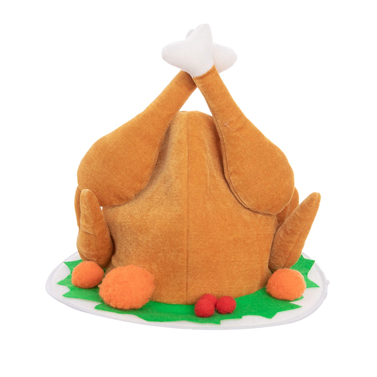 JOYIN 2 Pack Plush Roasted Turkey Hat for Thanksgiving Night Event, Dress-up Party, Thanksgiving Decoration, Role Play, Carnival, Cosplay, Costume Accessories