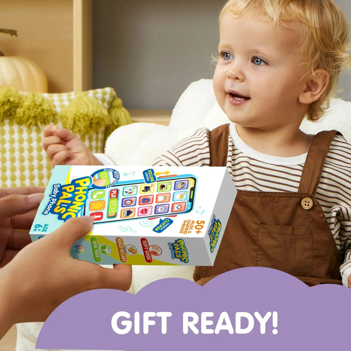 Syncfun Baby Toys 6-12 Months, Kids Cell Phone Educational Toys, Pretend Play Phone Birthday Easter Gifts for Girls Boys Age 1 2 3 Year Old