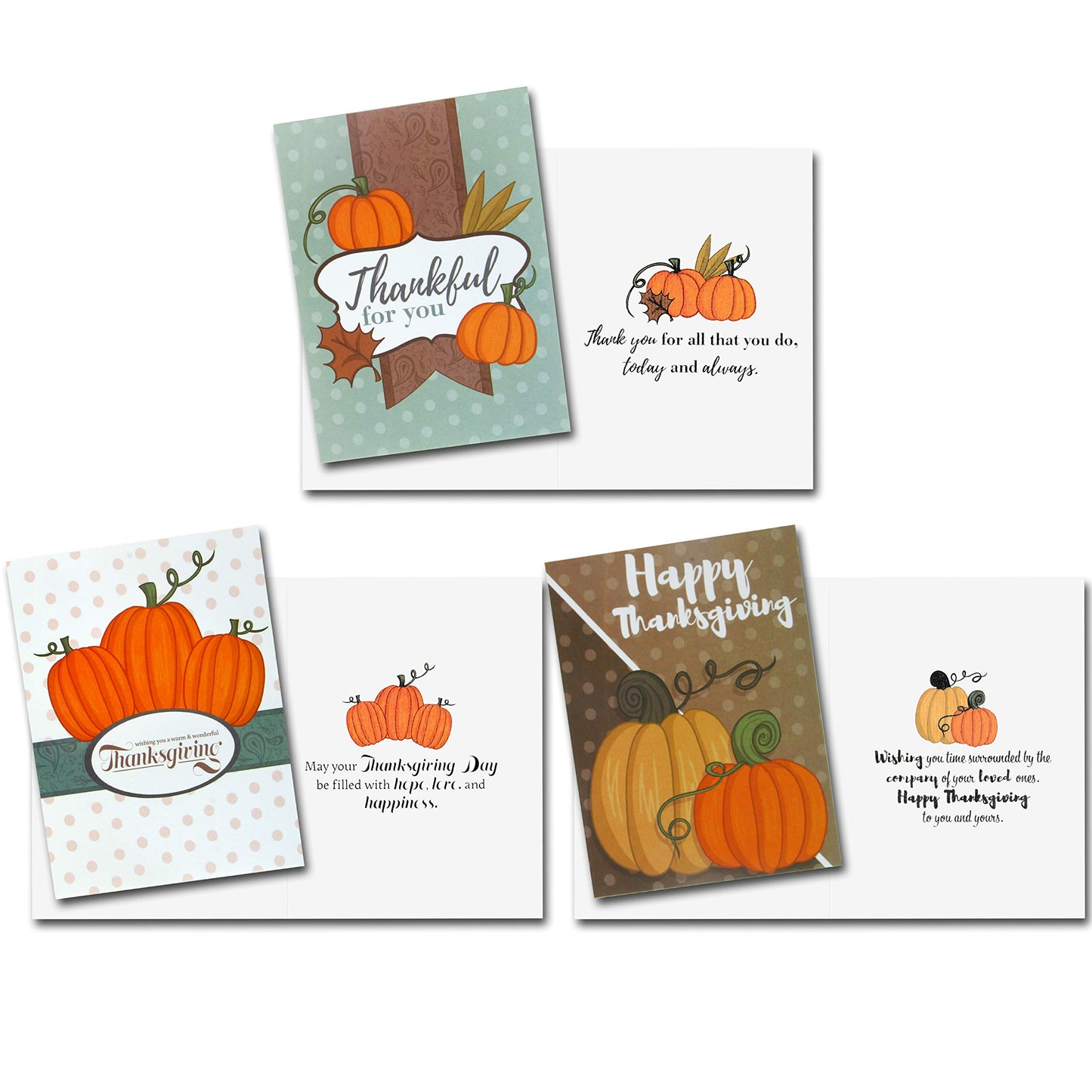 JOYIN 36Pcs Thanksgiving Greeting Gift Cards for Christmas Dinner Holiday Parties Celebrations Harvest