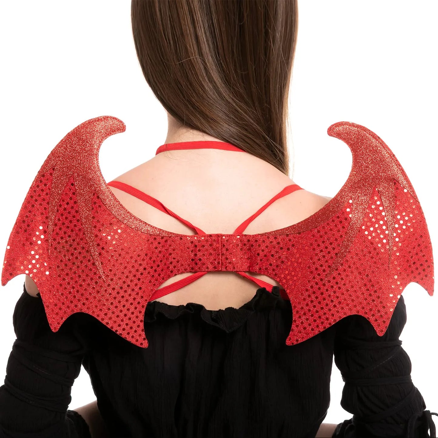 Syncfun Halloween Accessories for Woman, Devil Cosplay Costume for Adults, Role Play Dress UP