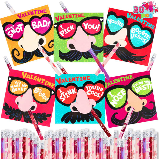 30 pieces, fun cards and pencils assorted gifts