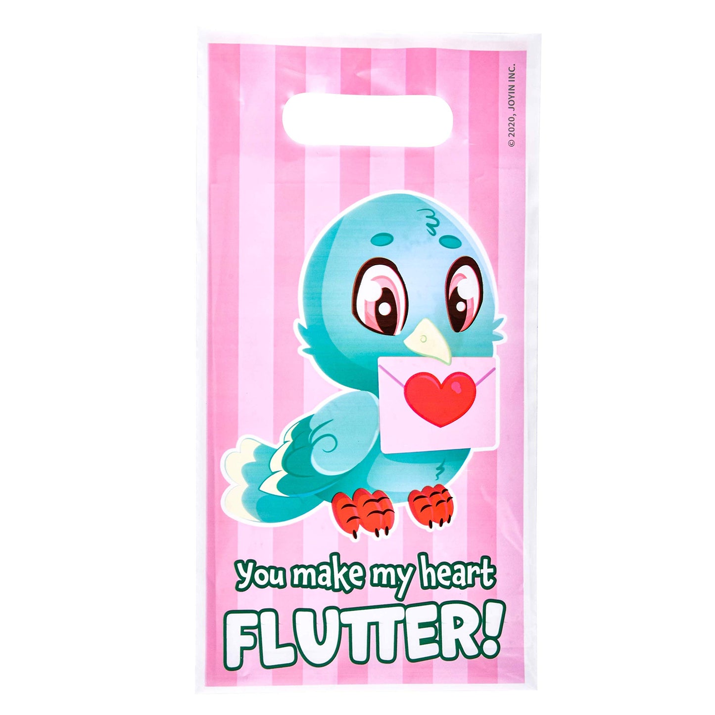 48 Pcs Valentines Day Gift Bags Valentine Goodies Bag for Kids Party Favor Supplies Valentine’s Treat Bags including To and From stickers
