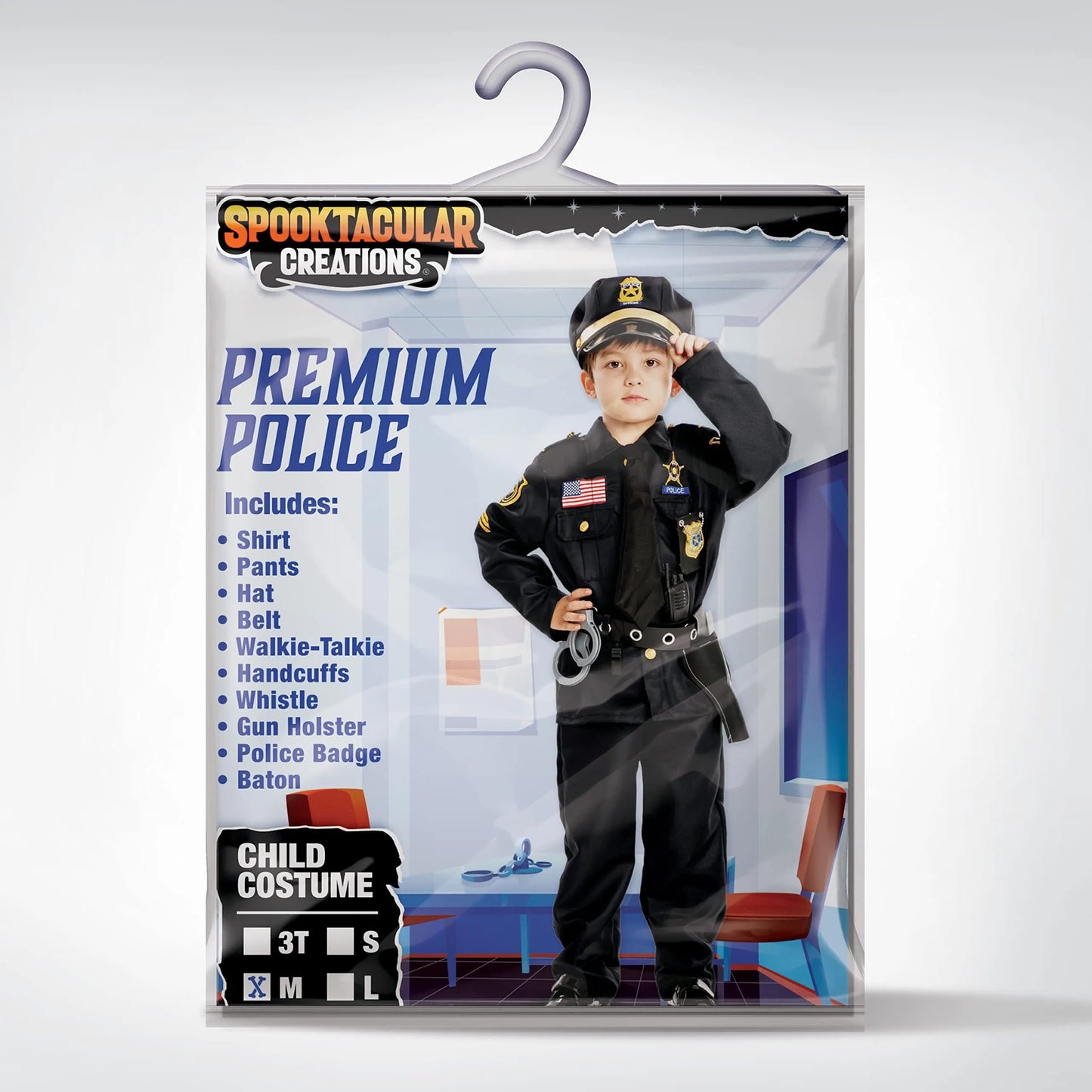 Syncfun Police Costume for Kids, Cop Costume Outfit Set for Halloween Role-playing