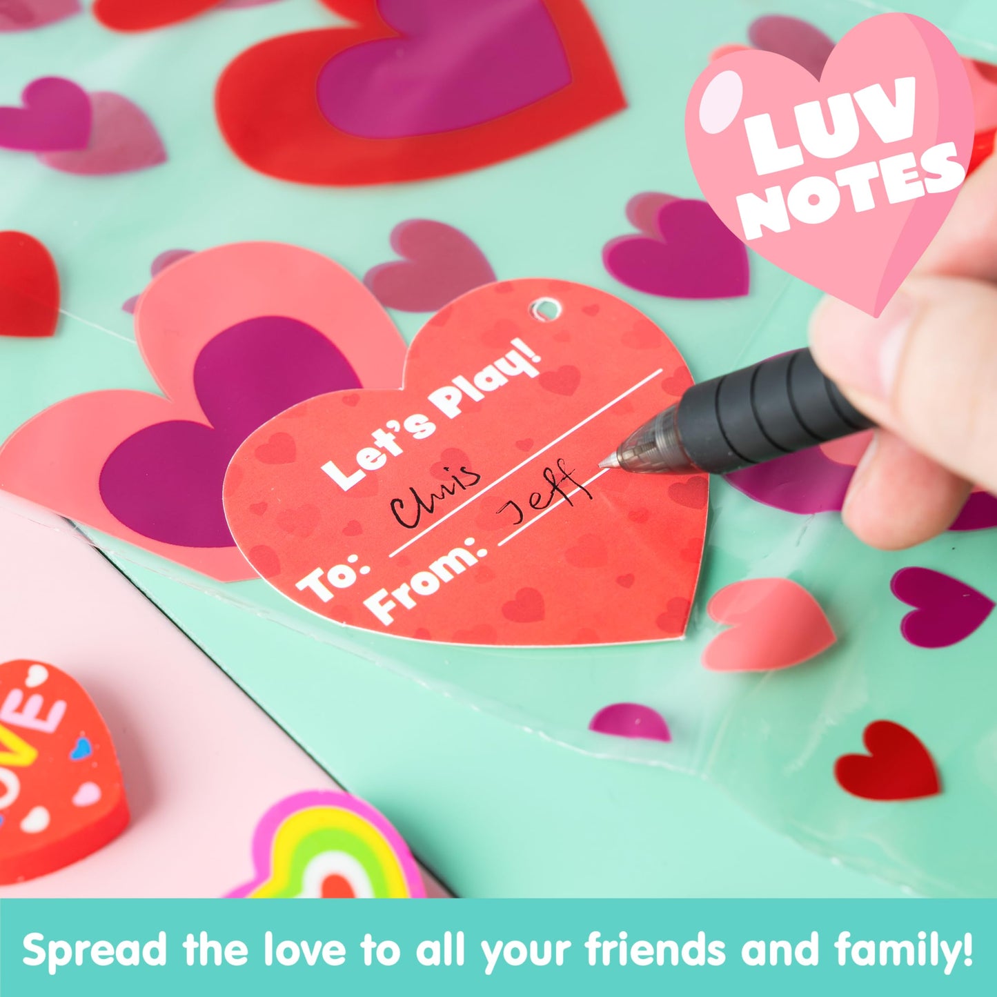 28 Pack Valentines Day Stationery Gifts for Kids Goody Bags with Stationery Gift Set for School Classmates Exchange Gift, Valentine Party Favor, Includes Pencils, Erasers, Rulers, Stickers