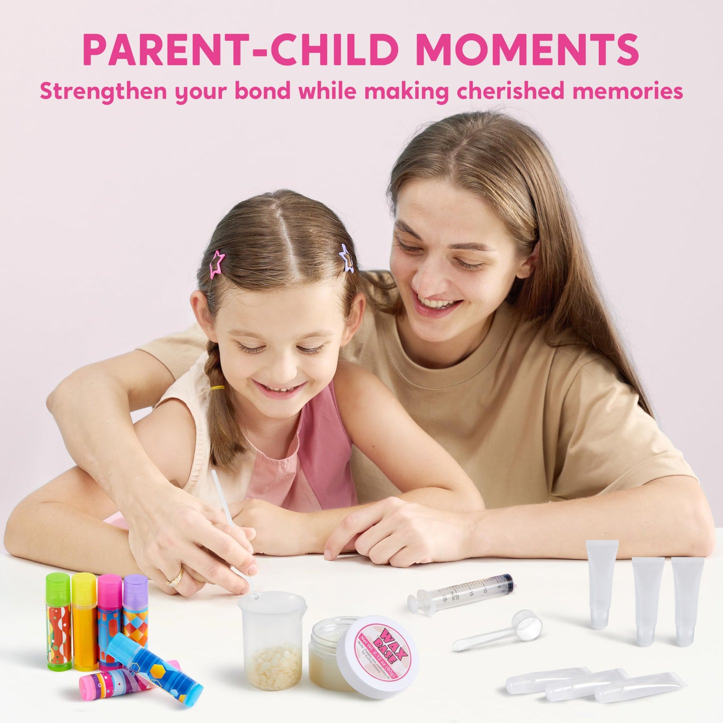 Klever Kits 2-in-1 Lip Balm Making Kit for Kids, Make Your Own Lip Balm, DIY Lip Gloss Set for Kids, Science Kit with Flavoring Scents, DIY Makeup Set, Present for Girls 6 and Up