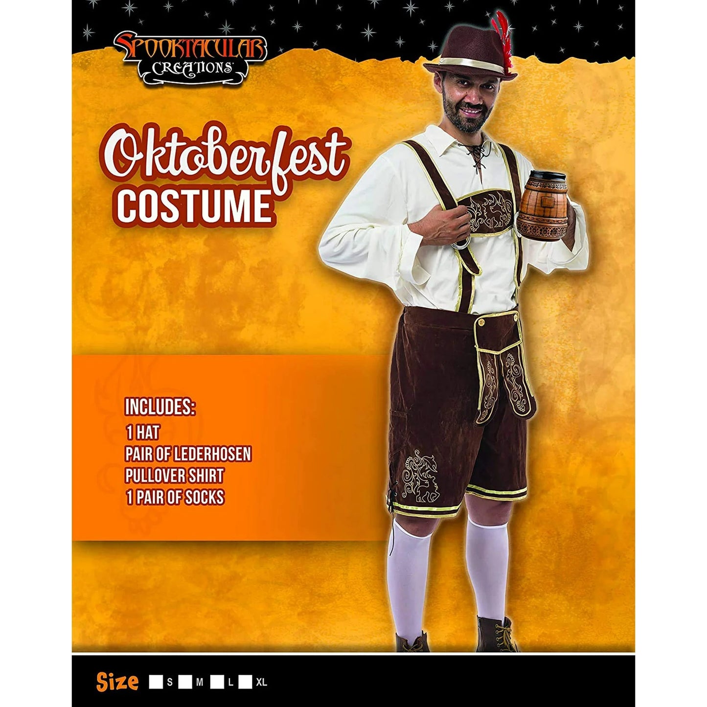 Syncfun Men's German Bavarian Oktoberfest Costume Set for Halloween Dress Up Party and Beer Festival