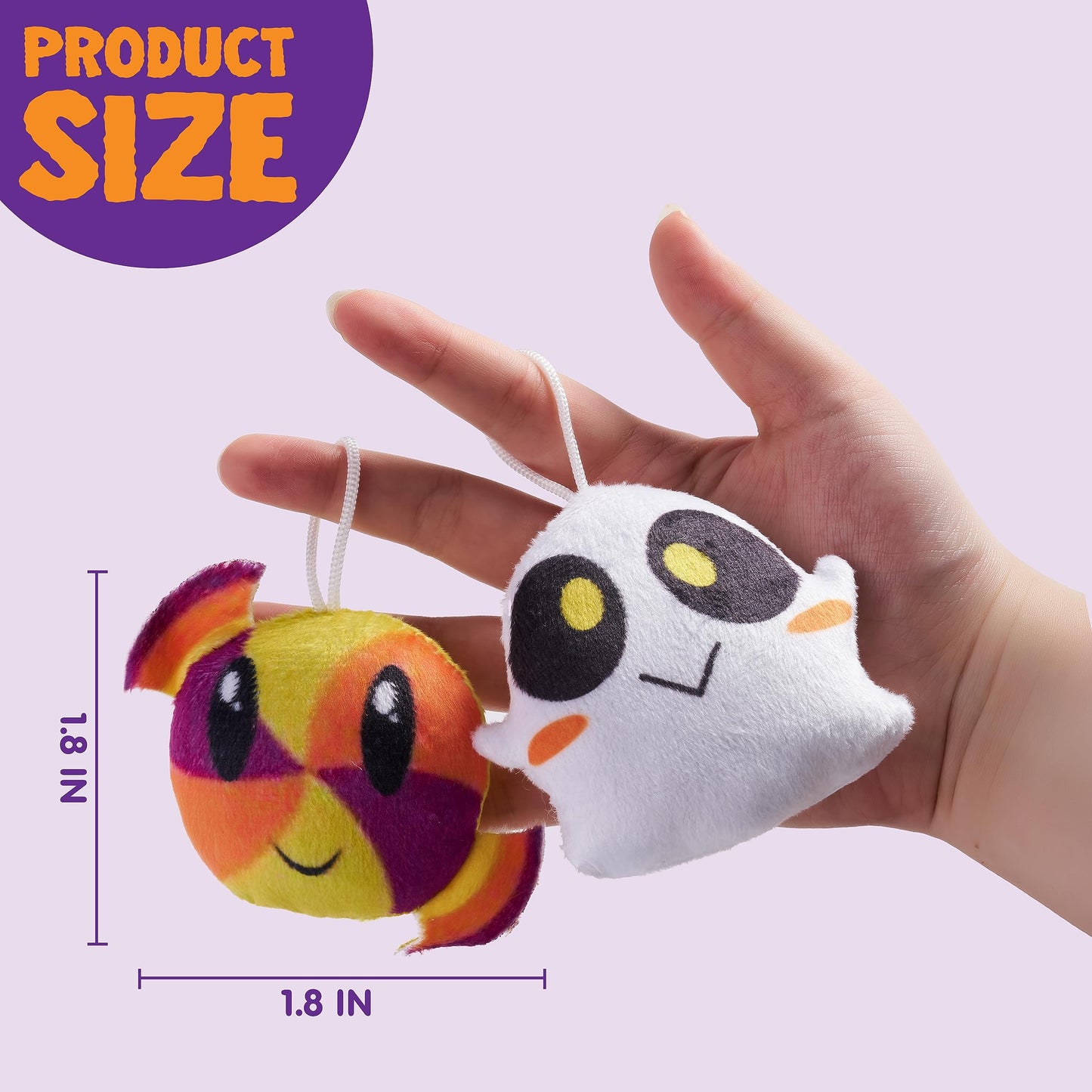 Sycnfun 12 Pcs Halloween Plush in Blind Bags,Halloween Mini Stuffed Animal for Goodie Bags Stuffers,Halloween Crafts for Kids,Halloween Treats Prizes,Trick or Treat Gift Exchange