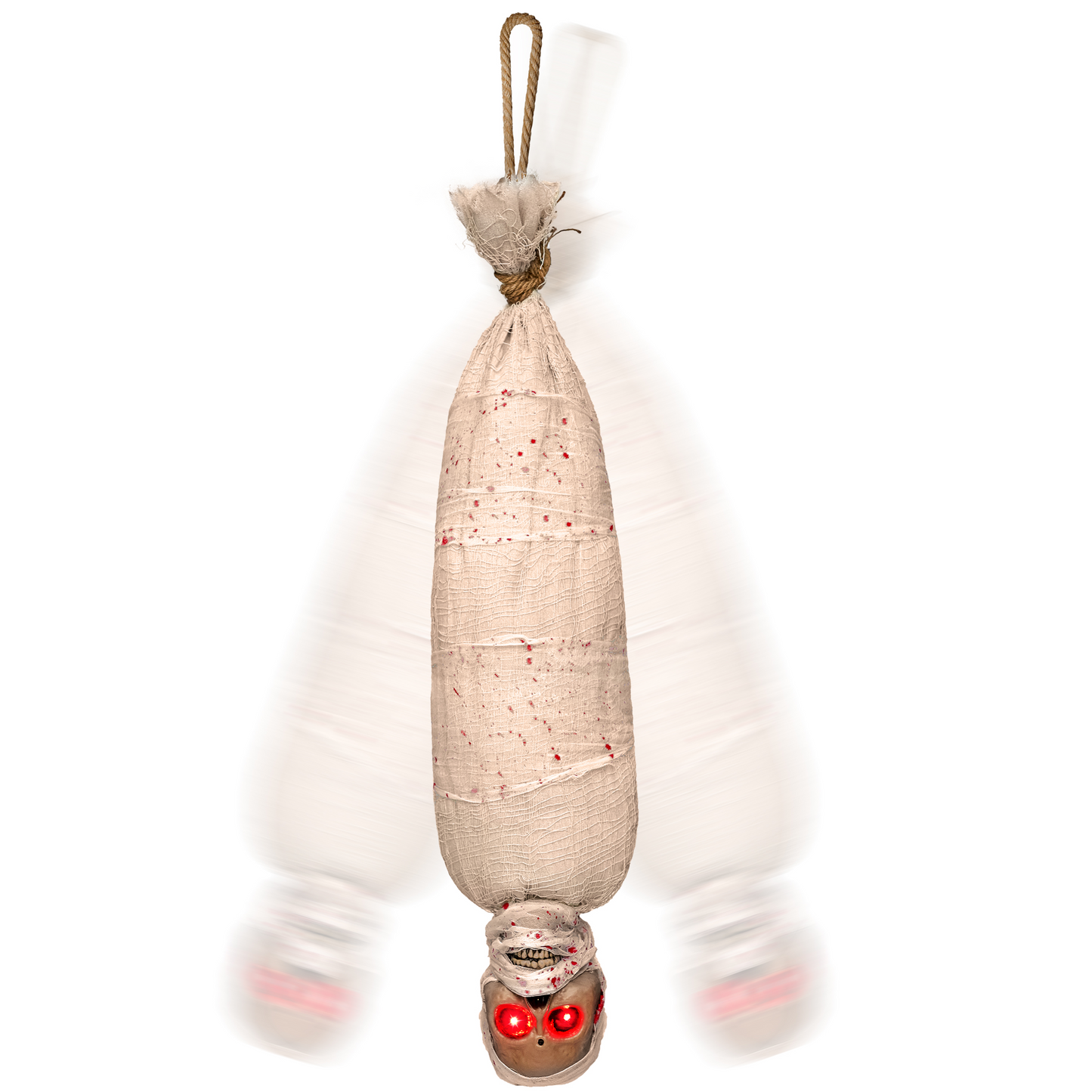 JOYIN 35 Inch Animated Halloween Decorations Scary Hanging Zombie with LED Light Up Eyes & Sound Effect,Halloween Indoor Outdoor Decorations,Hanging Halloween Decorations