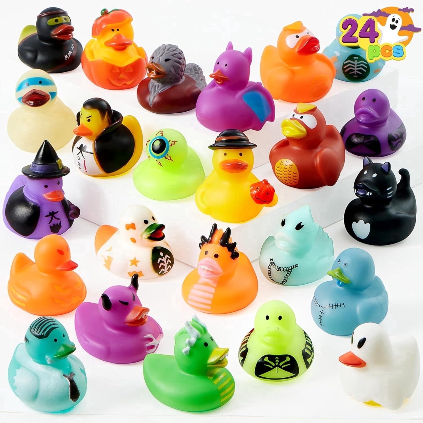 Joyfy Halloween Rubber Ducks, 24 PCS