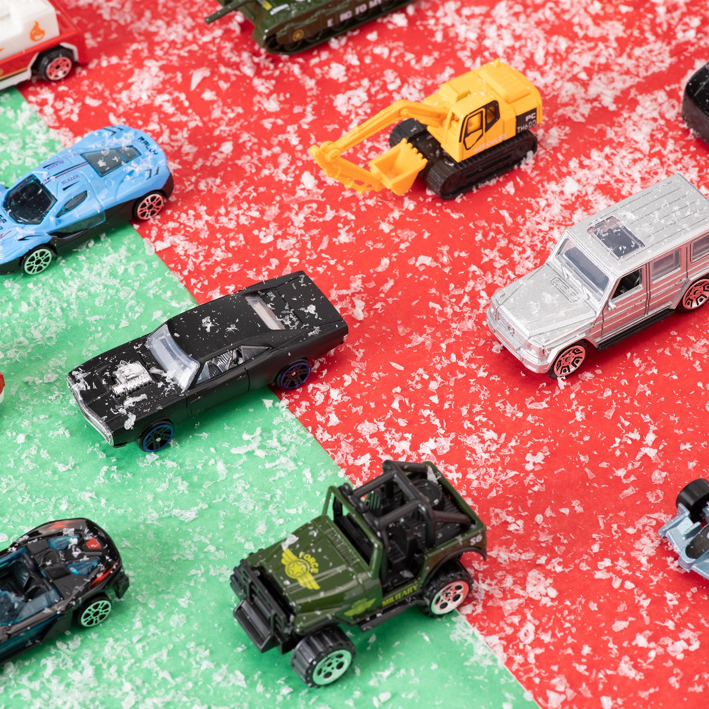 2024 Christmas Advent Calendar, 24 Days Countdown Calendar Diecast Cars Set, Christmas Vehicles Toys for Boys Kids, Classroom Prizes Xmas Gift, Christmas Party Favor Gifts, Advent Calendar Kids