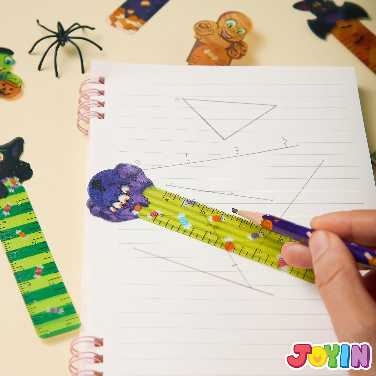 JOYIN 36 Pcs Halloween Bookmark Rulers,Ruler Markers with Halloween Themed for Classroom Prizes and Trick or Treat Prizes,Halloween Goodies,Halloween Party Favors Bulk