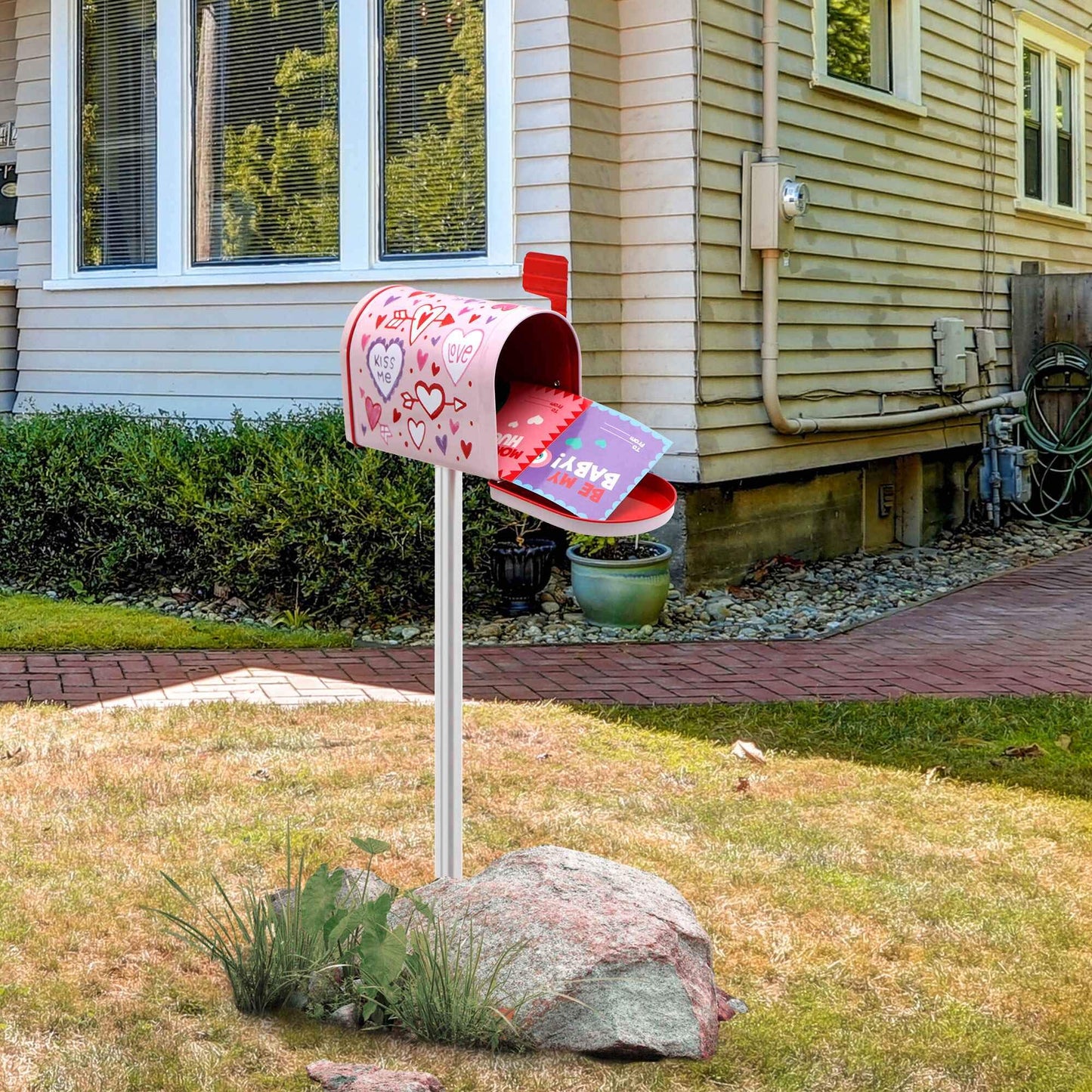 3 Packs Valentine Tin Mailbox for Valentine Party Favors, Classroom Prize Supplies, Valentine’s Greeting Cards, Valentine Exchange Gifts
