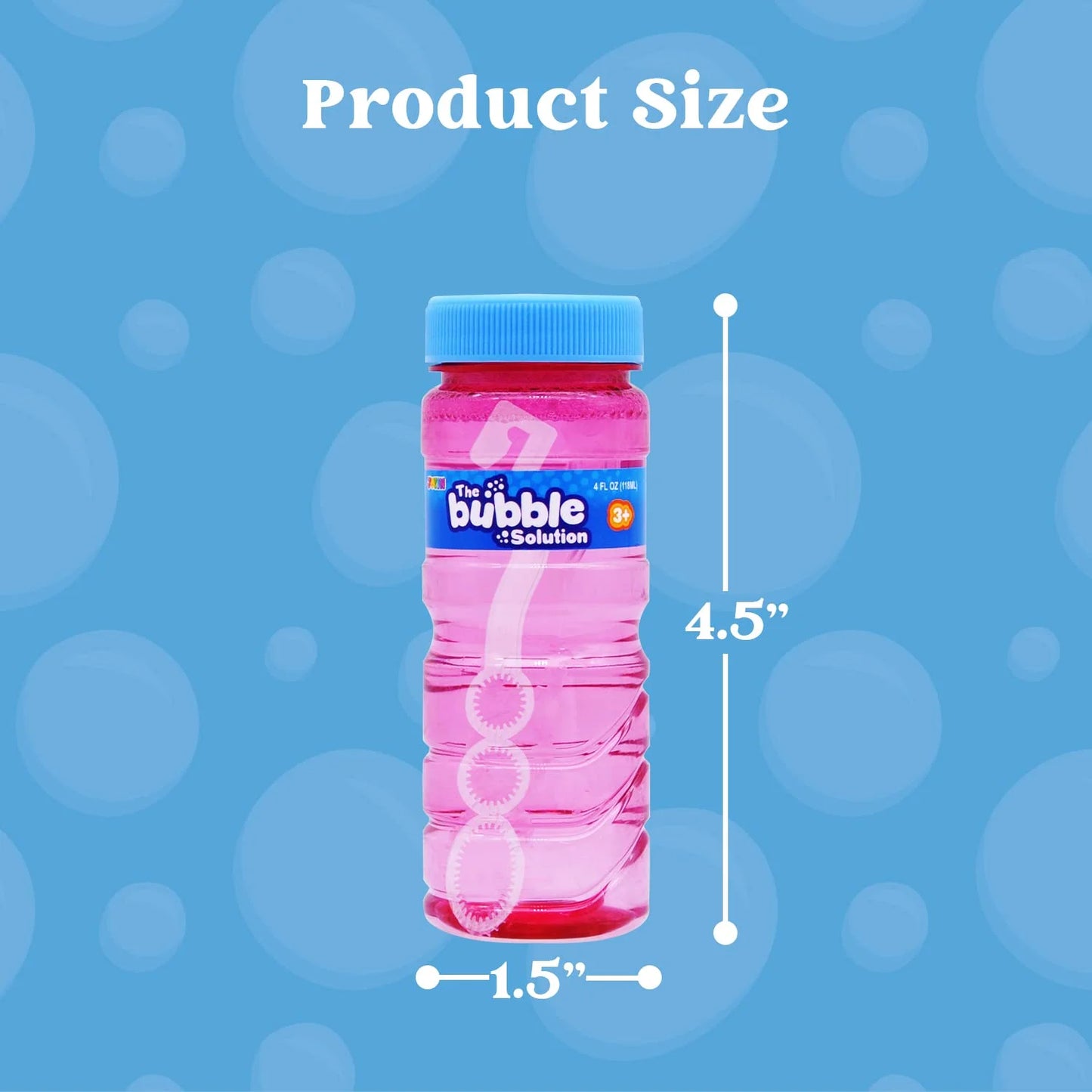 Syncfun 12Packs 4oz Bubble Bottles , Bubbles Party Favors, Bubble Solution Wand Bulk, Summer Toys Outside/Inside Use, Summer Gift for Kids