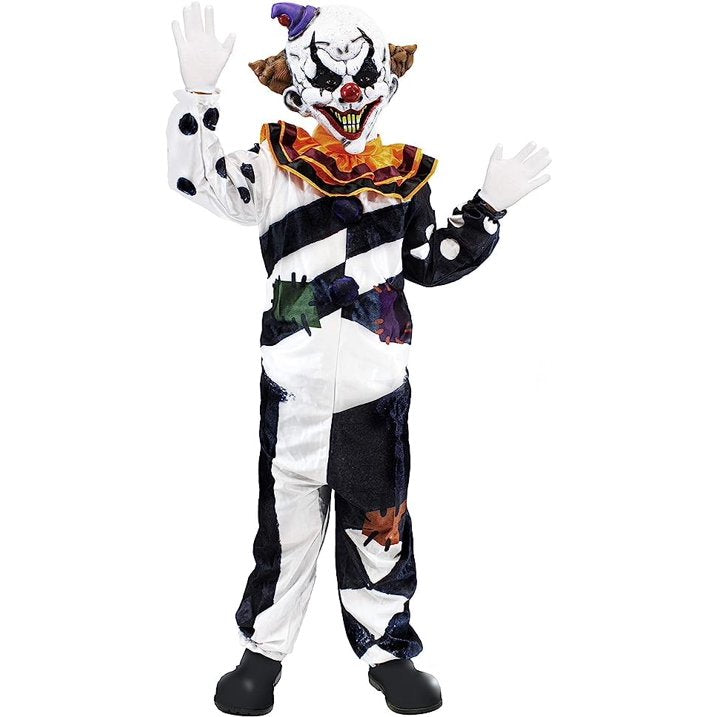 Spooktacular Creations Clown Child Costume Halloween Cosplay Set Clown Dress UP, Creepy Clown Costume, Art The Costume, M