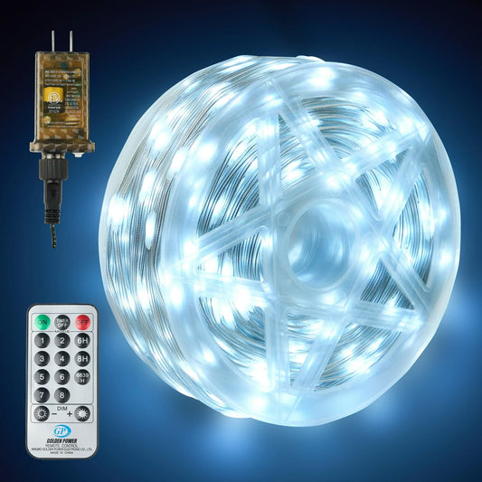 Joyfy 600 Led Christmas Lights,198 FT Christmas Lights with Remote Outdoor Decorations,Christmas Tree Lights with 8 Modes Timer for Holiday Xmas Party