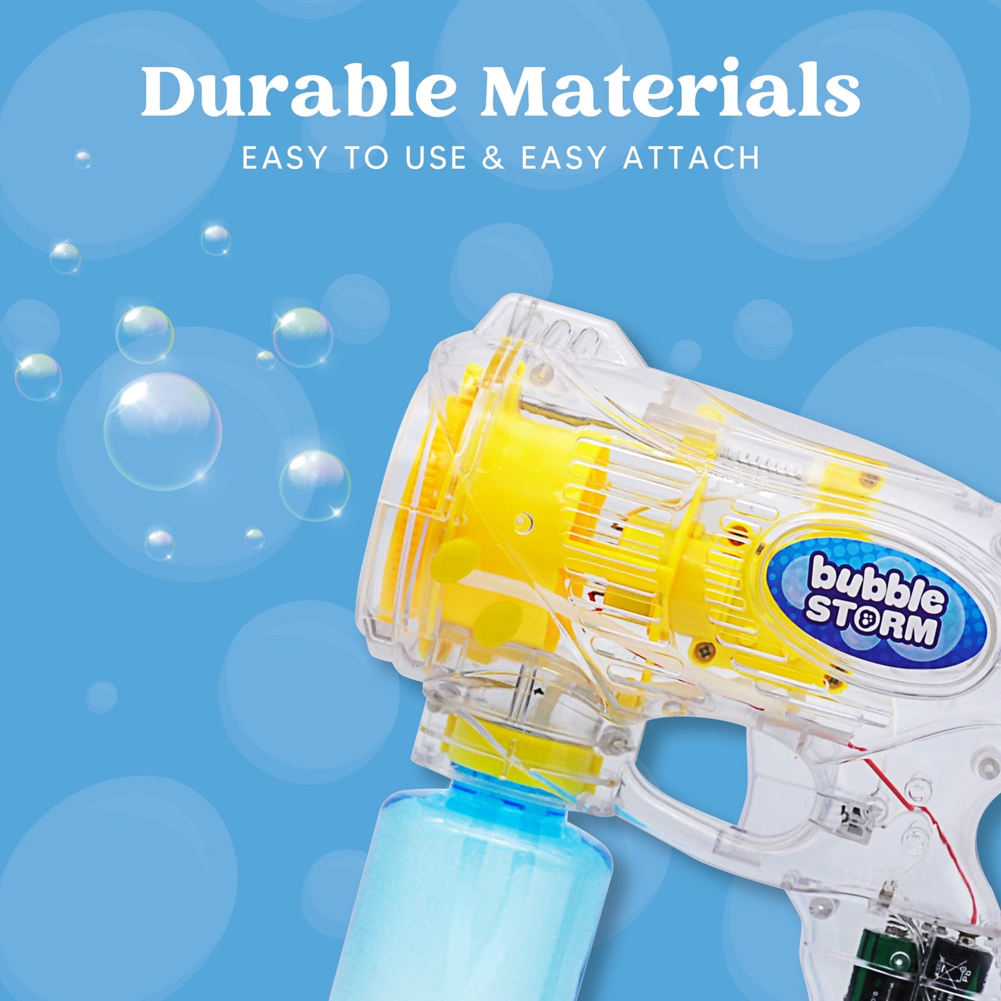 3 Pcs Bubble Gun for Kids, Bubble Blaster Toys with Bubble Solution for Kids Easter Summer Outdoor Game Party Favor